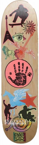32x8 Hand Print Skate Board