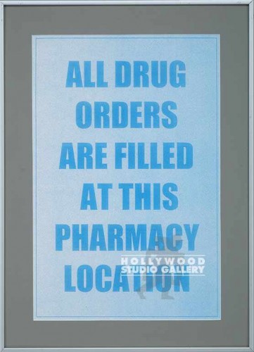 19X14 MTL SLVR FRM/ALL DRUG ORDERS