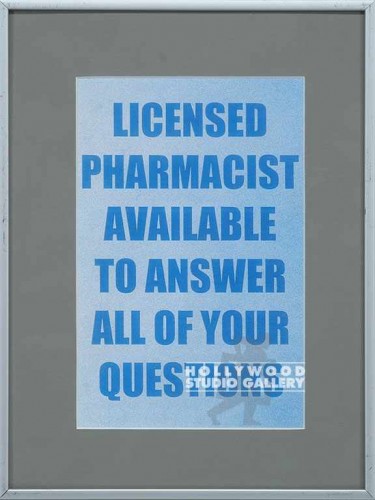 12X9MTL SLVR FM/LICENSED PHARMACIST