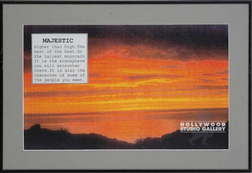 14X20 BLK MTL FRM/MOTIV./MAJESTIC