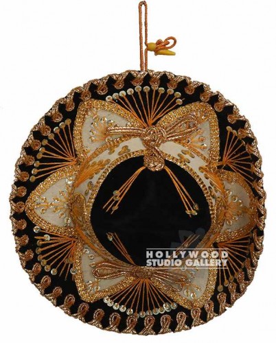 14x13 SMALL SOMBRERO/ BLACK & GOLD