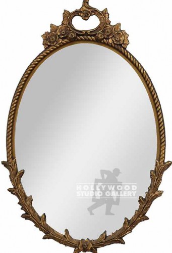 38X25 OVAL MIRROR/ORNATE GOLD FRAME