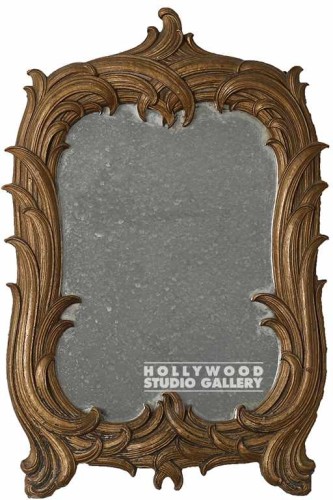 21X14 MIRROR/GOLD SWIRL LEAVES FRM