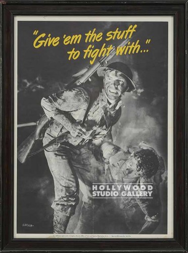 23X17 WWI B/W GIVE EM>RIGHT STUFF/