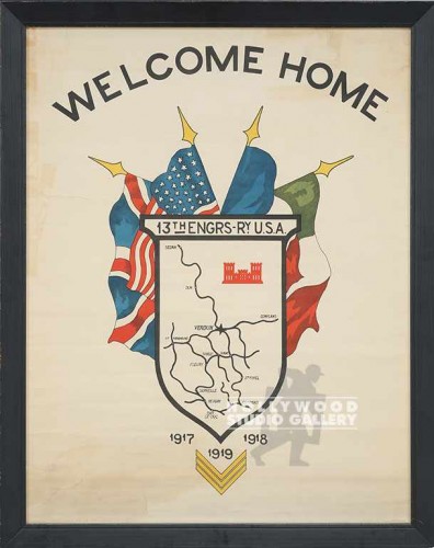 29X23 WW I WELCOME BACK-SHIELD/WD