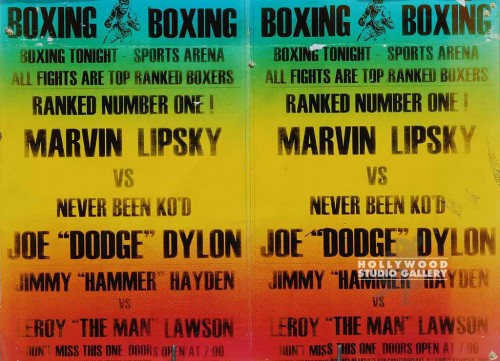 16X21 BOXING TONIGHT UNFRMD PSTR