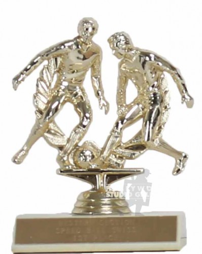 6" SPEED BALL TROPHY -GOLD/CREAM