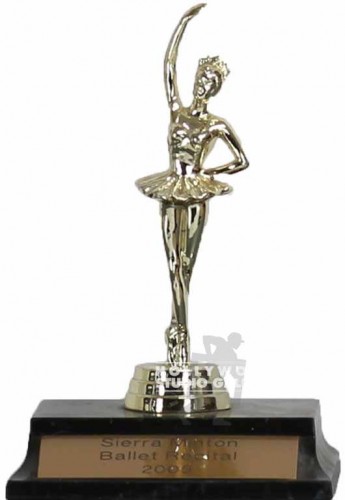 7" BALLET TROPHY-GOLD/BLACK