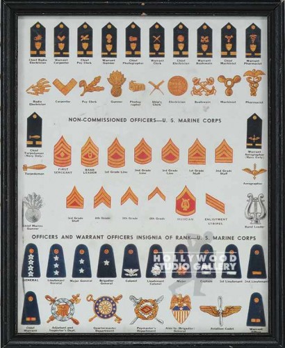 8X10" U.S. MARINE CORP. BADGES"