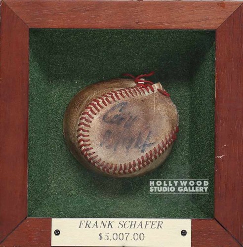 7X7X3 SIGNED BASEBALL SHADOW BOX WD