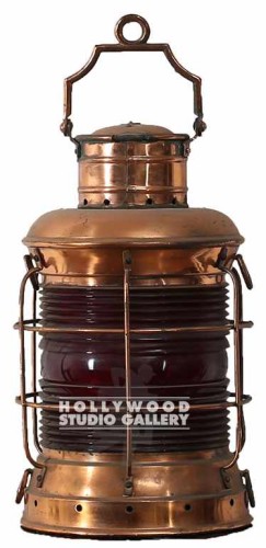 COPPER GLASS NAUTICAL LANTERN