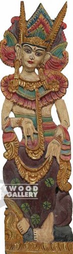 27x8 Thai Wooden Carving Female