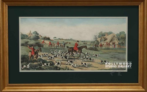 21x32 ANTQ.HUNT PRINT GOLD SCOOP