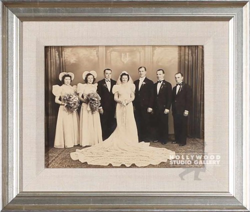 12x14 Vintage Wedding Photo Slvr Fr