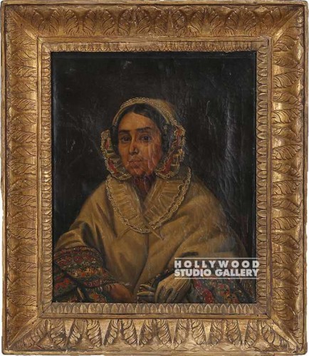 17x15 VINTAGE FEMALE PORT GILDED