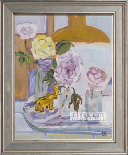 25x21 Mansour Floral Orig. Slvr Frm