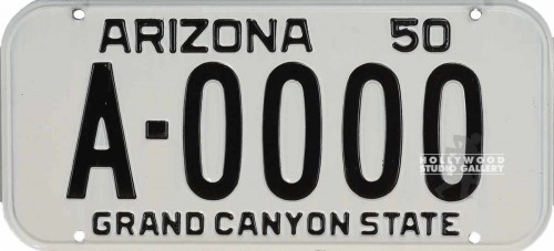6x13 VINTG. LICENSE PLATE ARIZONA