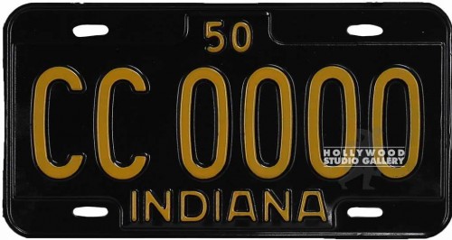 7X12 VINTG. LICENSE PLATE INDIANA