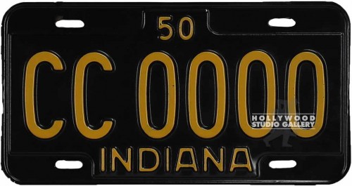 7X12 VINTG. LICENSE PLATE INDIANA