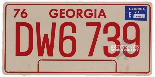 6X12 VINTAGE LICENSE PLATE GEORGIA