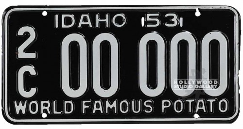 6X12 VINGTAGE LICENSE PLATE IDAHO
