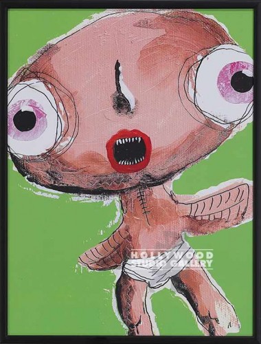 11x9 Reza Kassai Wide Eyes Blck Frm