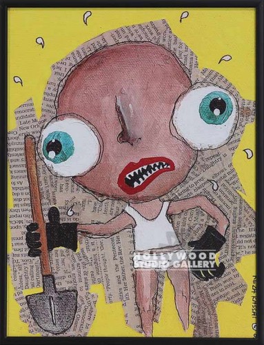 11x9 Reza Kassai Shovel Black Frm