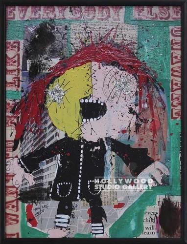 11x9 Reza Kassai Unaware Blck Frm