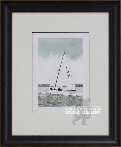 18x14 S/N Sailboat Watercolor