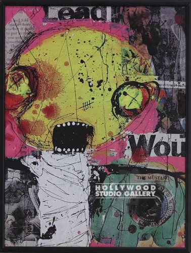 11x9 Reza Kassai Neon Head Blck Frm