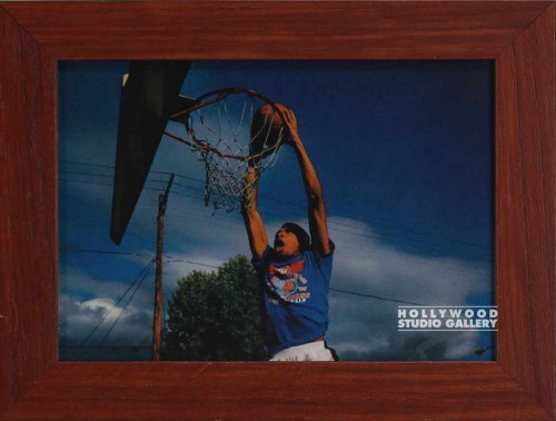 9x12 Clr Ethnic Man Shooting B-Ball