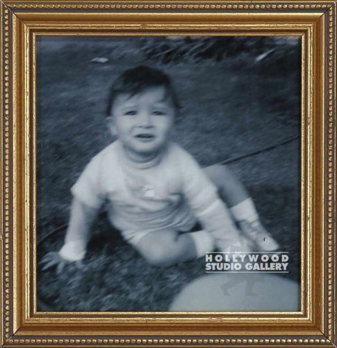 10x9 B W Toddler Fausto Gold Frame