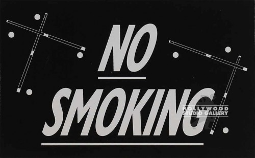 7X11 B W NO SMOKING SIGN