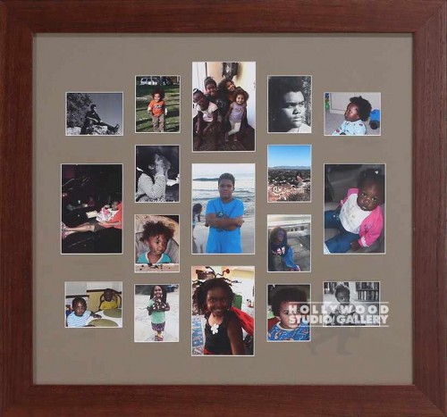 23x24 Trought Kids Collage Brwn Frm