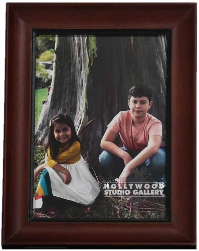 9x7 Tabletop/Boy & Girl/Tree/Brown Frame