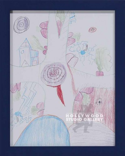 12x10 Charles Kid Drawing Blue Frm