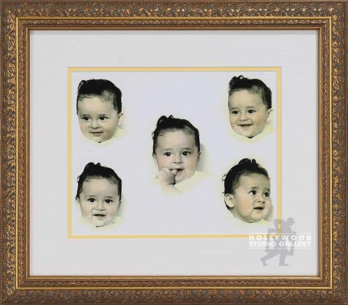 17X15 GOLD FRAME FRANK BABY PICTURE