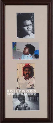 10X23 BRN FRAME AFOAMERICAN COLLAGE