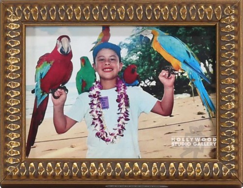 5x6 TABLETOP BOY PARROTS GOLD FRM