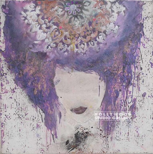 20x20 R. KRAFFT VIOLET FACE CNVS