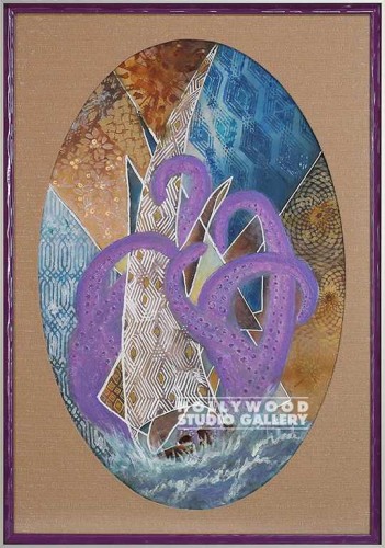 33x23 R. KRAFFT OVAL COLLAGE SLVR