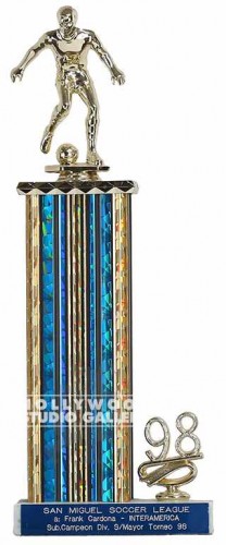 13` MAN SOCCER TROPHY