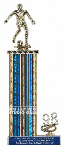 13` MAN SOCCER TROPHY