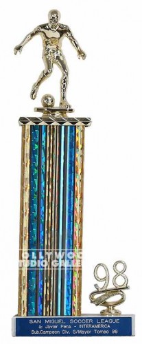 13` MAN SOCCER TROPHY