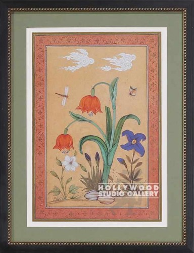 17x13 Hindu Floral Beaded Frme