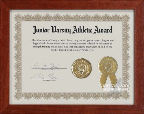 10x12 Jr Varsity Athlete Award Brwn