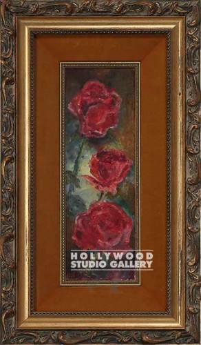 24x14 FAY Roses Cnvs Liner GoldFrm