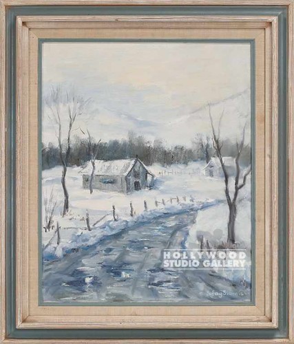 26x22 FAY Snow Landscape Cnvs White