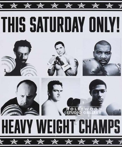 14X11`BOXING BLK WHT POSTER