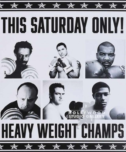 14X11` BOXING BLK WHT POSTER.